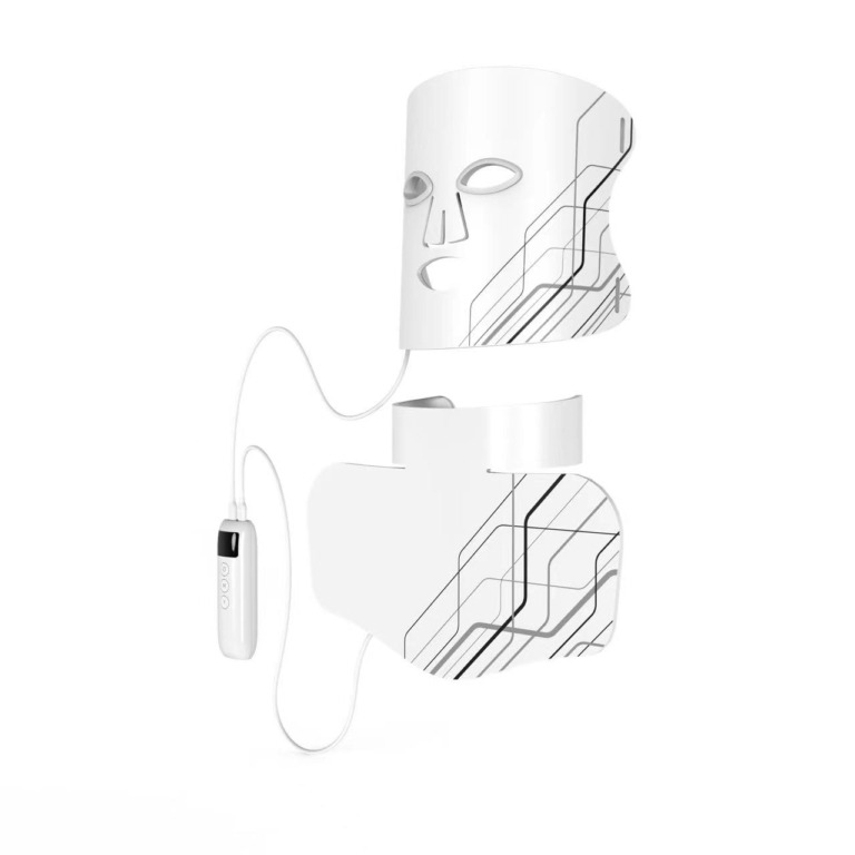 Face & Neck 4-in-1 LED Light Therapy Mask Red/Blue/Yellow/Infrared 5200mAh Home Spa Tools