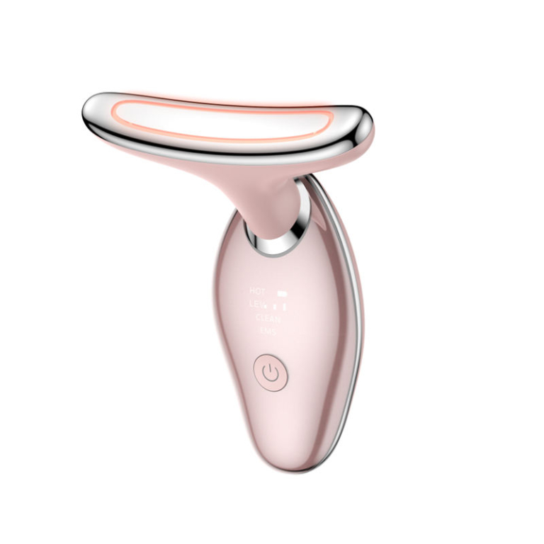 EMS Face Neck Lifting Device LED Light Therapy Heated Anti-Aging Skin Tightening Beauty Tool