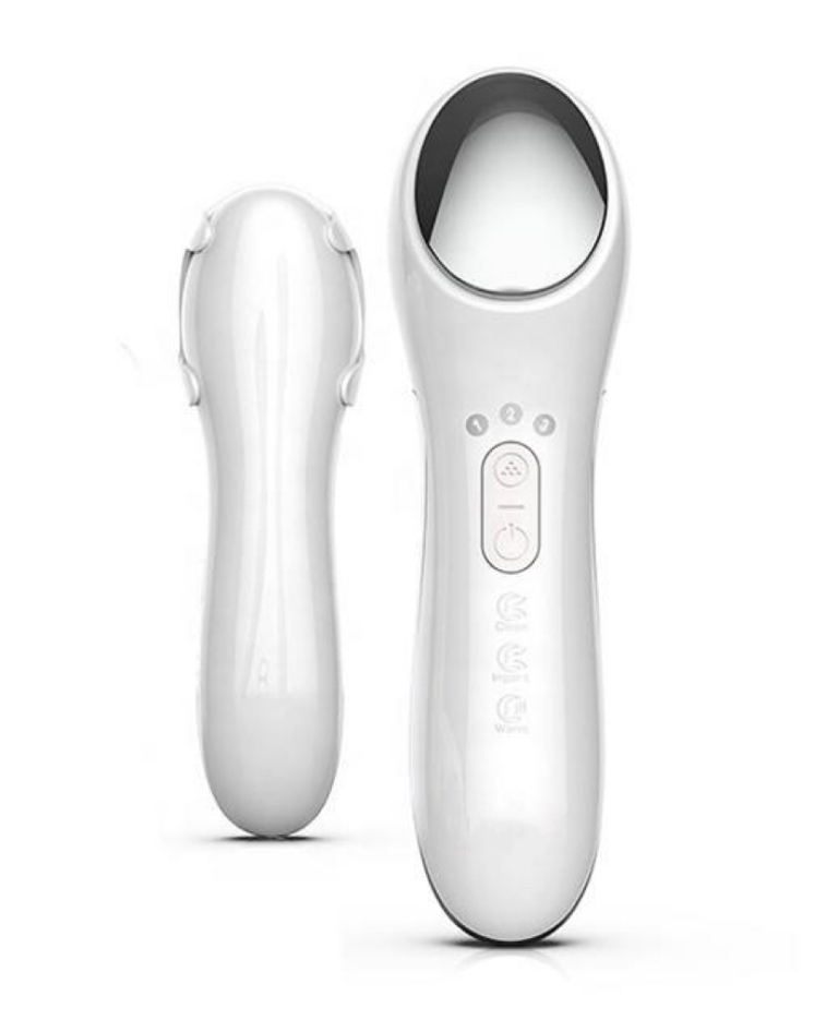 3-in-1 Facial Beauty Device Galvanic Cleansing Heated Face Massager USB Rechargeable